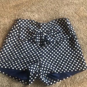 Disney navy polka dot shorts